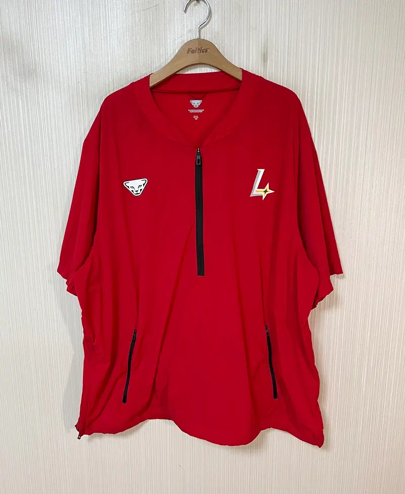 KBO 다이나핏 SSG랜더스 선수실착 하프집업 반팔바람막이 6XL
