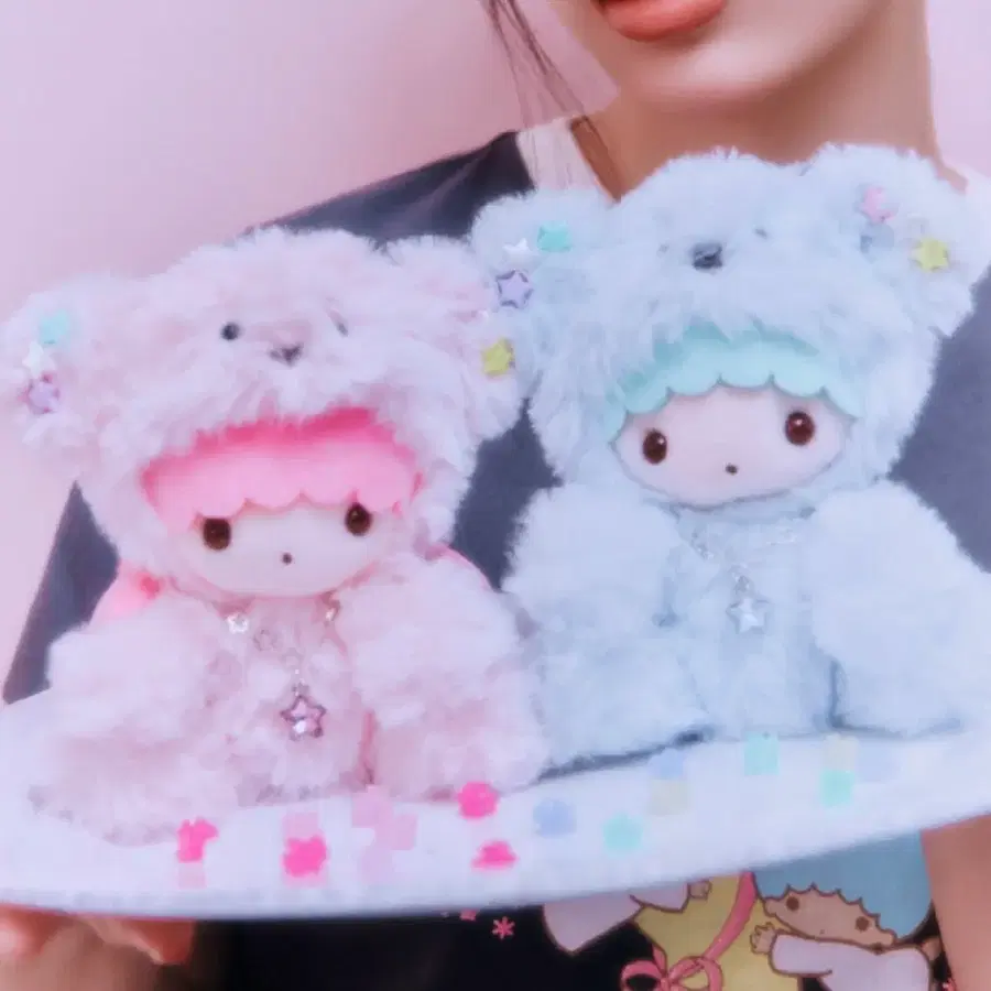 (예약) 산리오 리틀트윈스타 키키 라라 Lily Brown 마스코트 누이 인형 키링 참