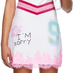 SSENSE Exclusive White Mimi Wade Edition Kitty Minky Minidress