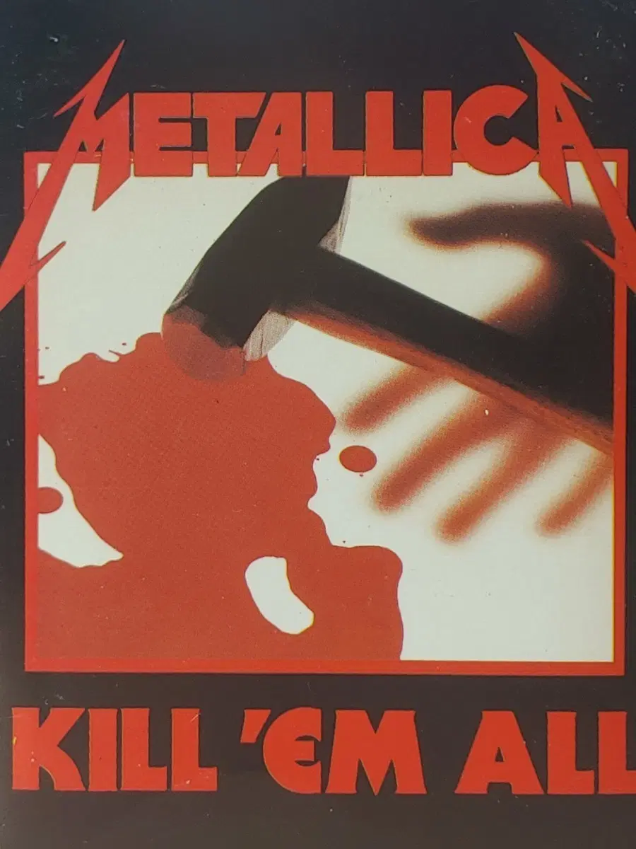 메탈리카 데뷔 앨범 Kill 'Em All 카세트 테이프