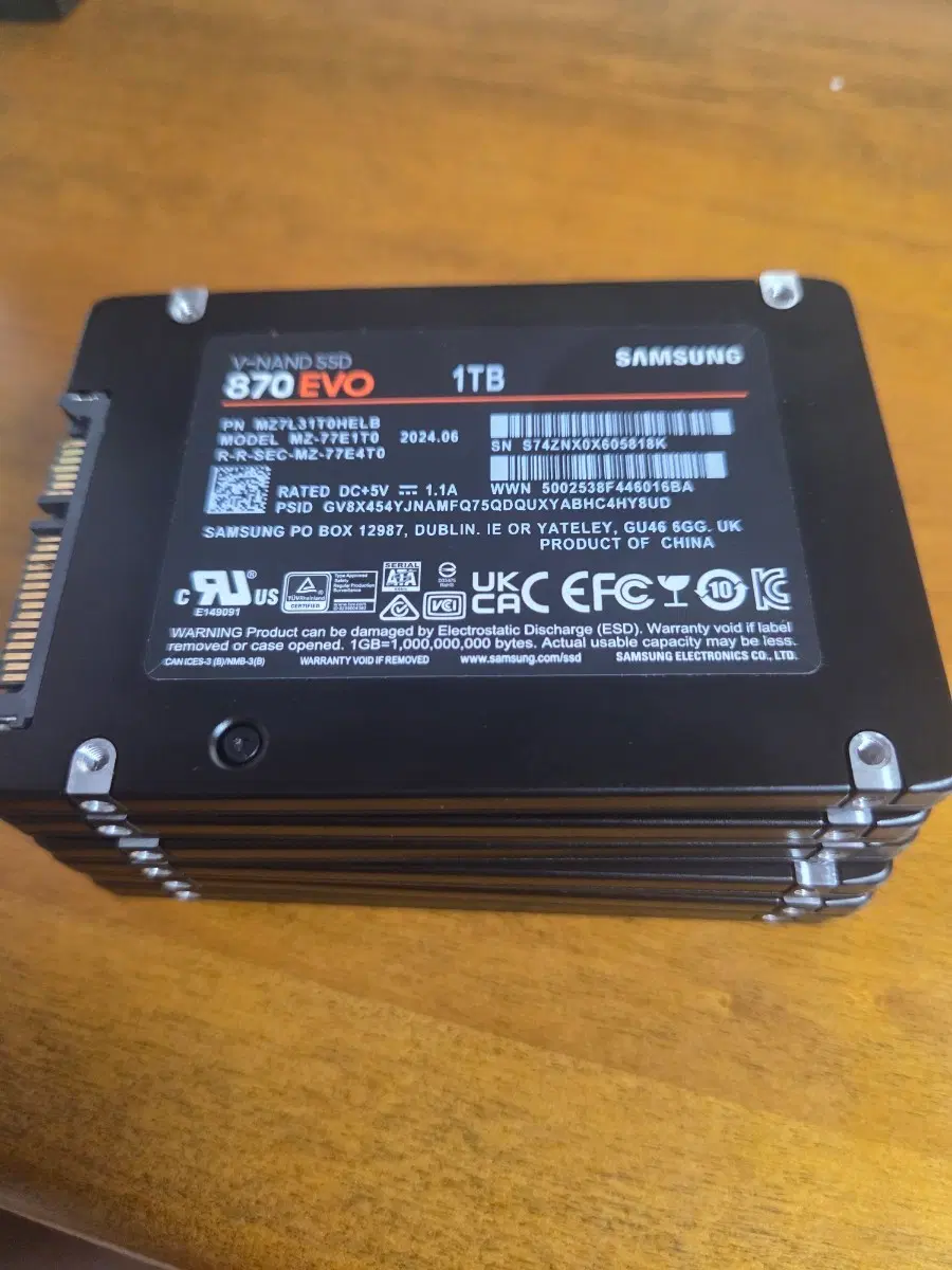 삼성 870 EVO SSD 1TB 다수/ 500GB