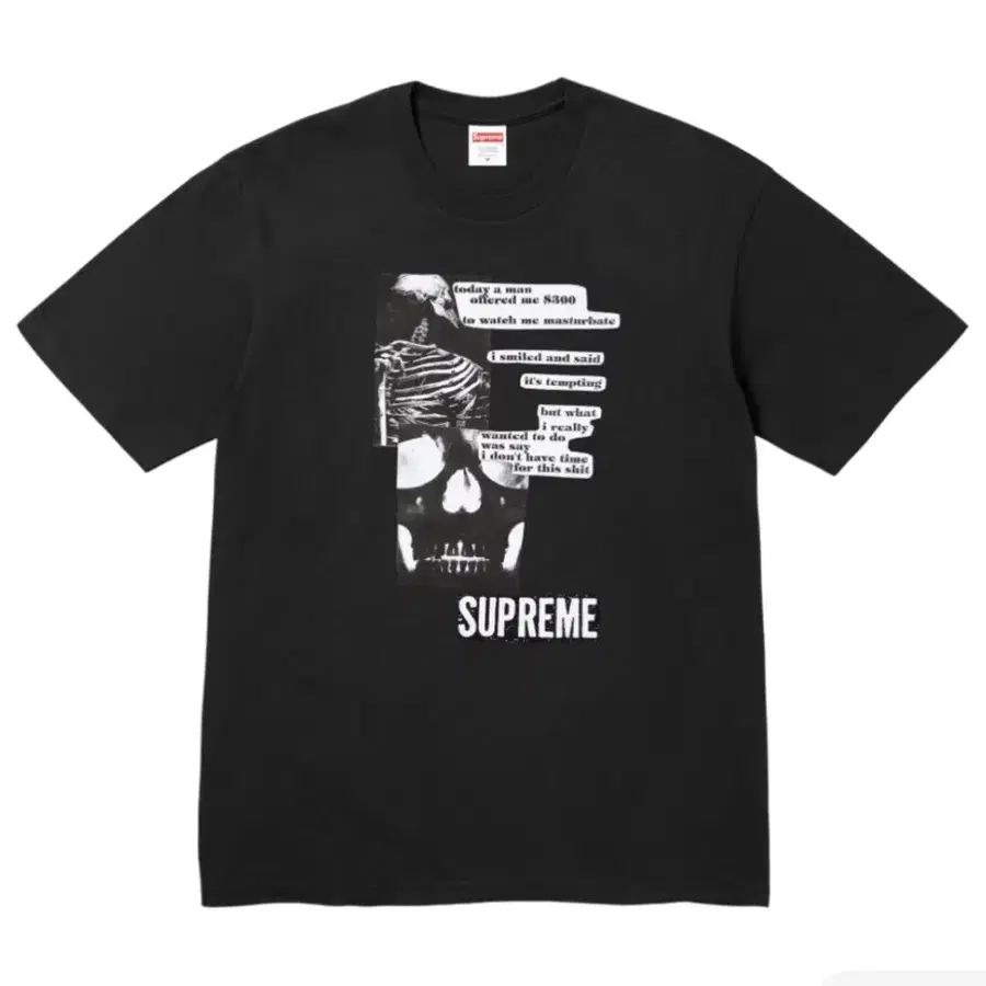 슈프림 아나토미 티셔츠 블랙 25SS