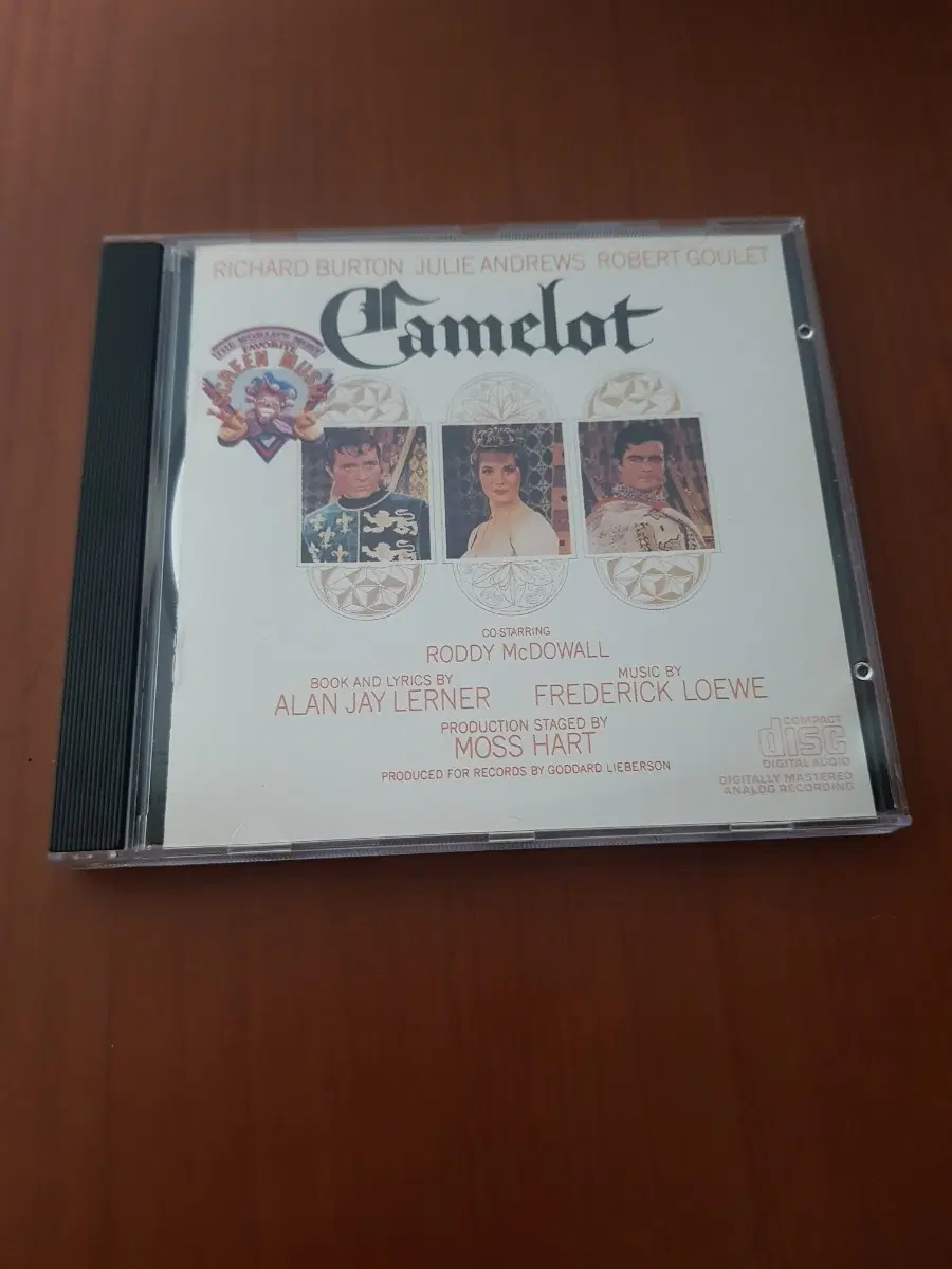 뮤지컬음악cd Camelot 카멜롯 Original Cast Recording 쥴리앤드류스 서울음반수입씨디