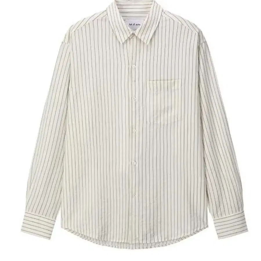 [XL] 아트이츠액츠 Wrinkle Rayon Shirt_Cream/Charcoal
