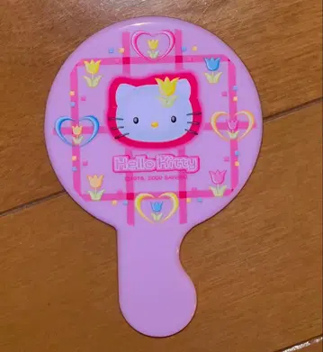 산리오 키티 미니 거울 손거울 헤이세이 여자아이 레트로 레어 초레어 당시 제품