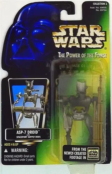 Kenner SW 3.5 미)ASP-7 DROID W/ SPACEPORT SUPPLY RODS