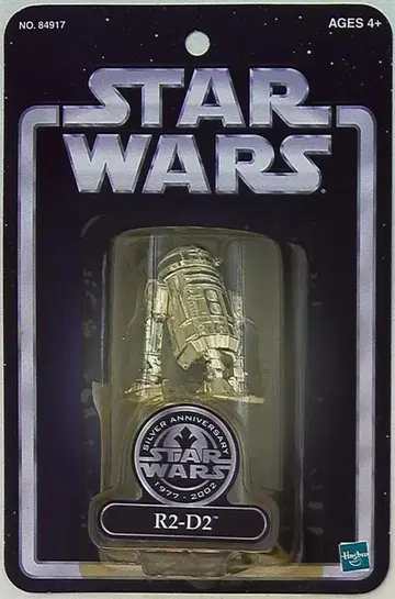 HASBRO 실버 애니버서리 1977-2002 R2-D2 실버 애니버서리 3.5인치