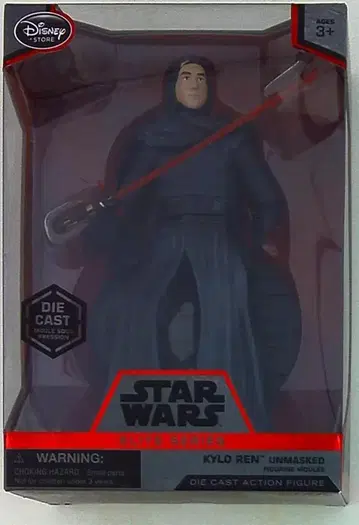 DISNEY STORE DIE CAST ACTION FIGURE KYLO REN UNMASKED