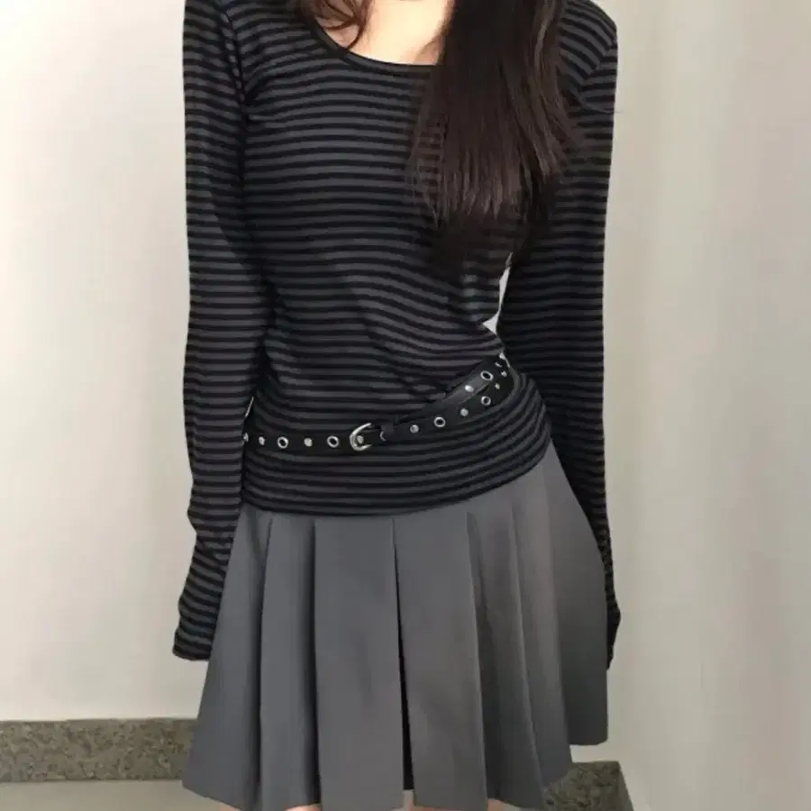 스트라이프 긴팔