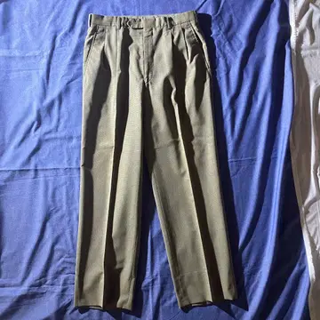 90s 피에르 가르뎅 하운드투스 투 턱 와이드 슬랙스 모드