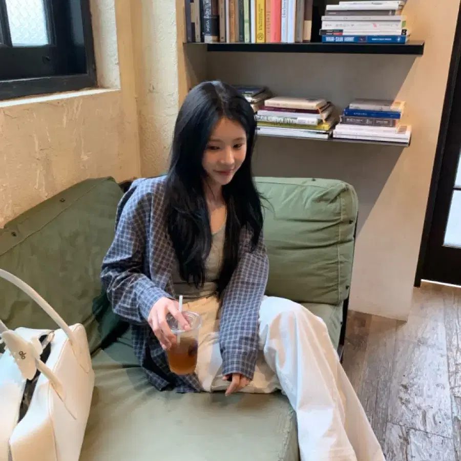 레이지샵 딥 카고 데님 pt 화이트데님 팬츠