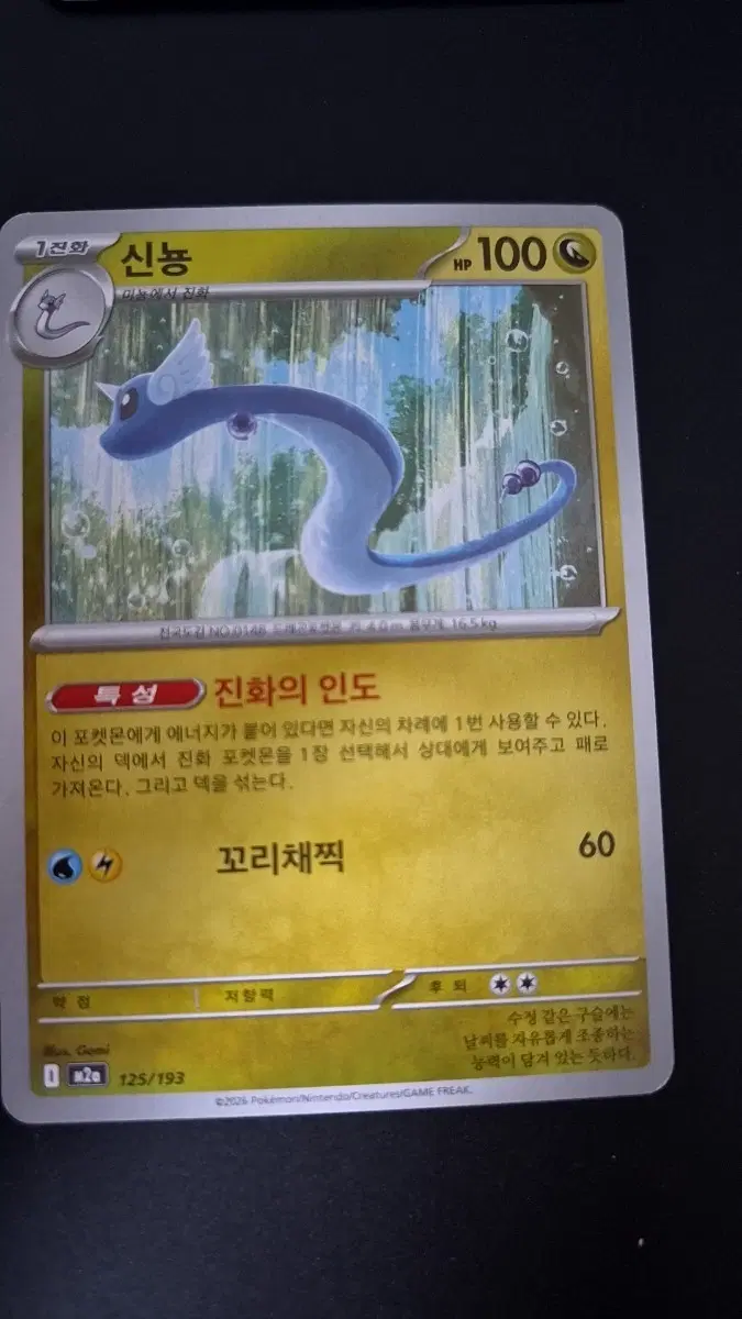 포켓몬 카드 신뇽
