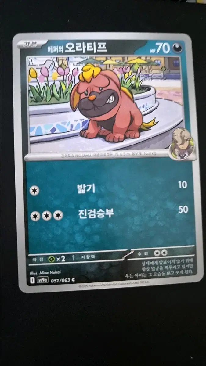 포켓몬 카드 페퍼의 오라티프