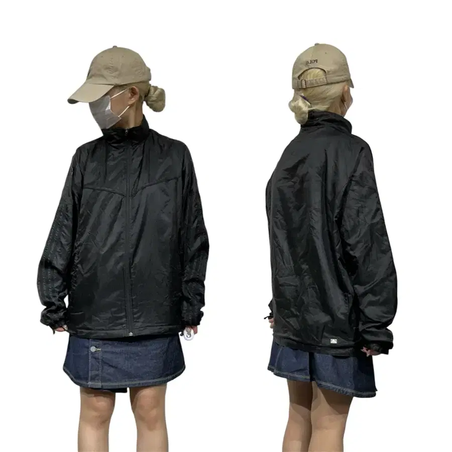 아디다스 블랙 삼선 바람막이 트랙 자켓 M