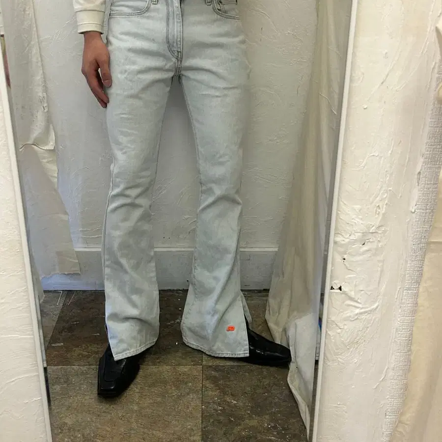 ERL LEVIS 슬릿 부츠컷