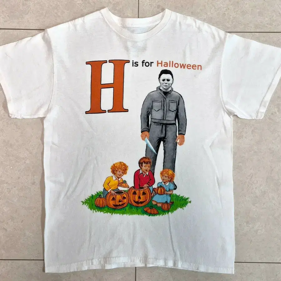 Halloween Movie "H is for Halloween" Michael Myers Graphic T-Shirt (M)