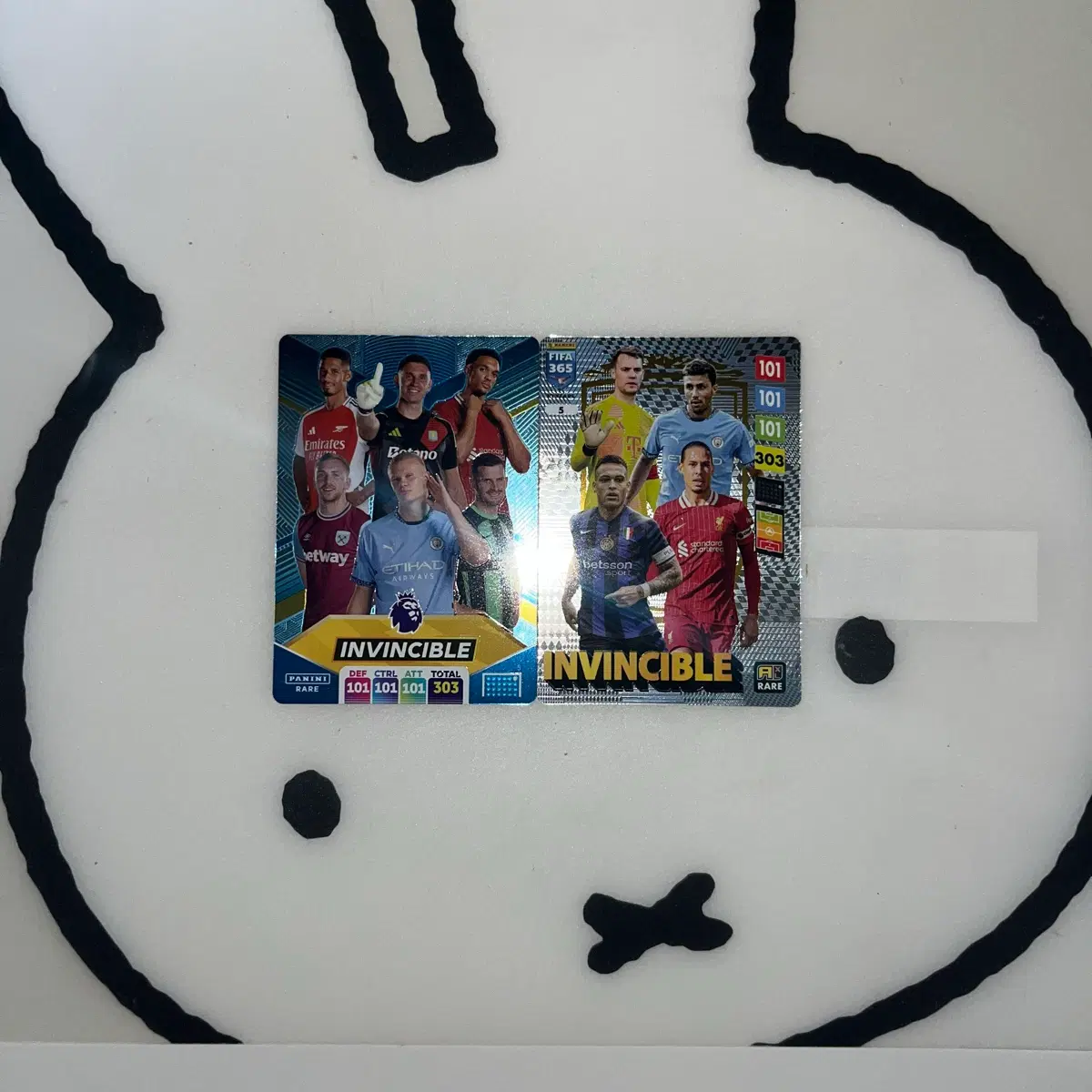 25 파니니 365 epl 인빈시블 카드 세트 가격