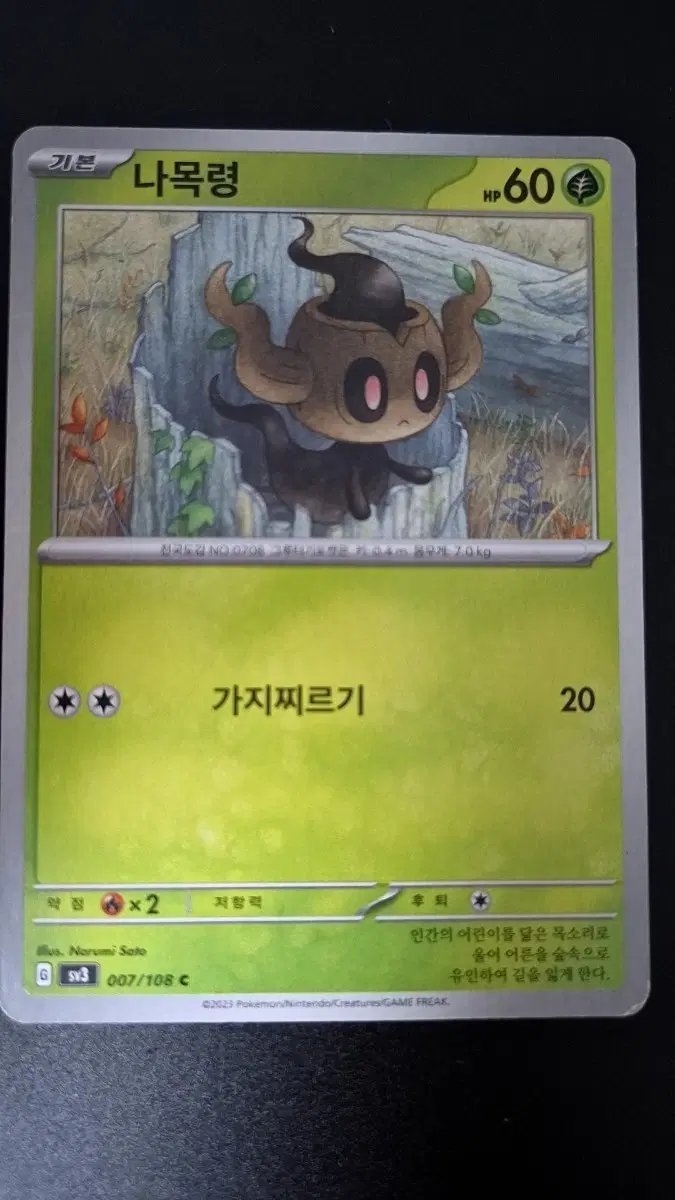 포켓몬카드 나목령