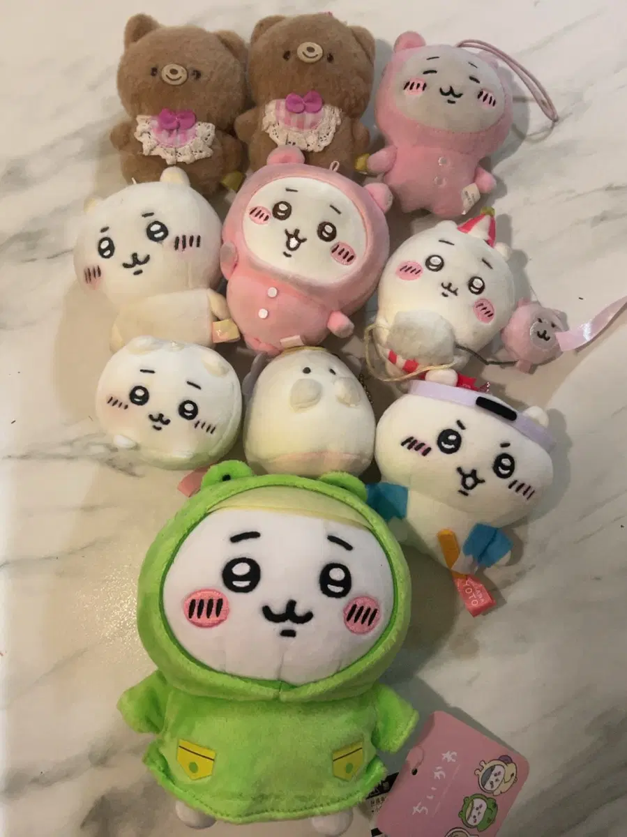 귀여운 먼작귀 치이카와 마스코트 누이 인형 세트
