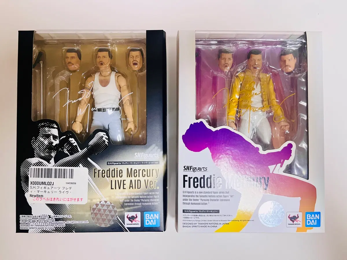 shf 프래디머큐리 2종 피규어