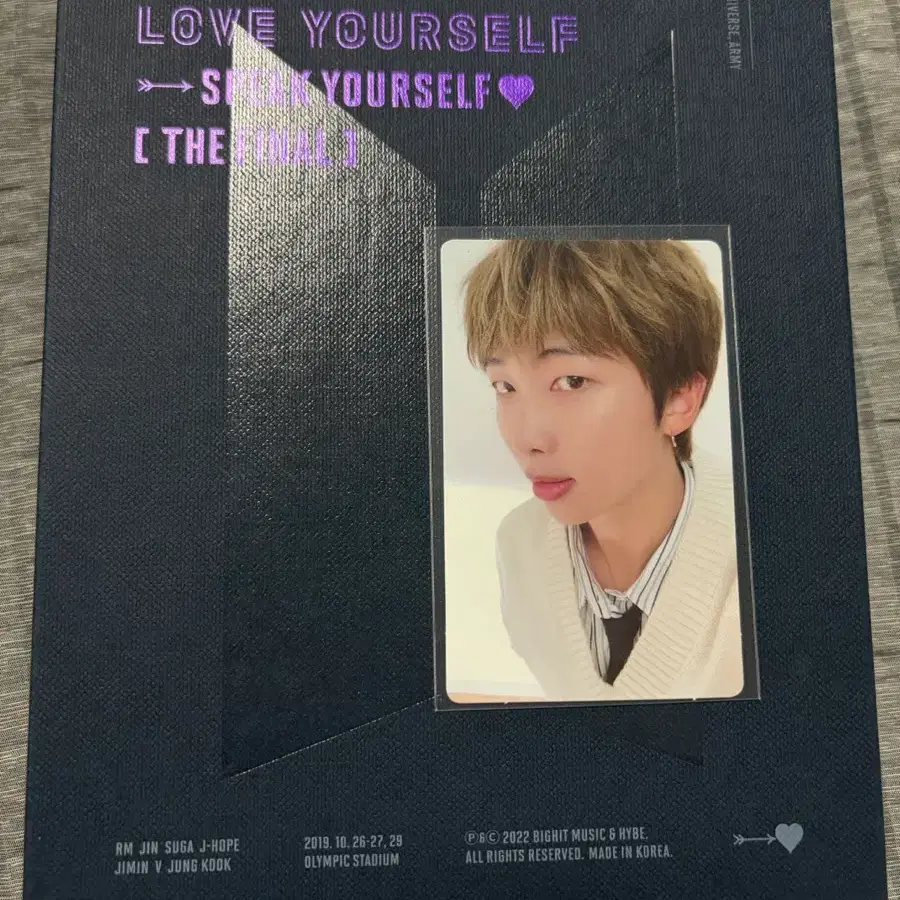 BTS 방탄소년단 스픽콘 블루레이 포카 RM 김남준