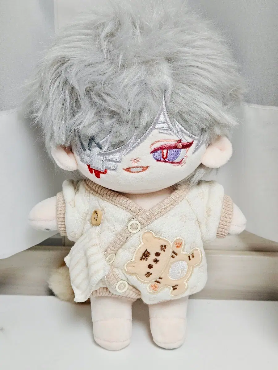 20cm 솜인형옷 누빔 호랑이 꼬리 인형옷