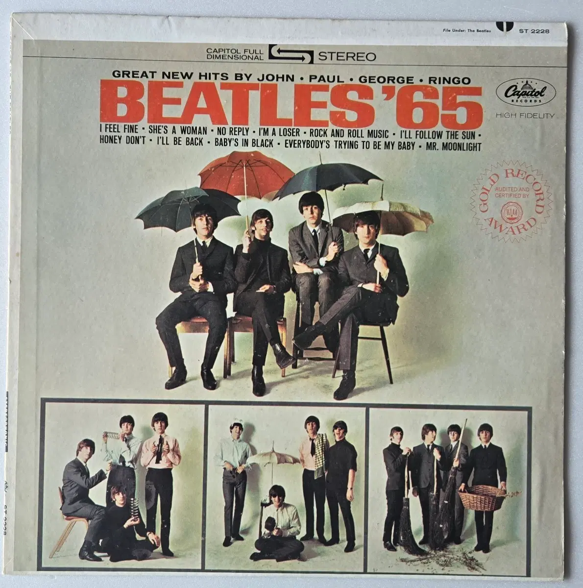 The Beatles - Beatles '65 LP ( 1971 미국 Apple 라벨 ST-2228 스테레오 )