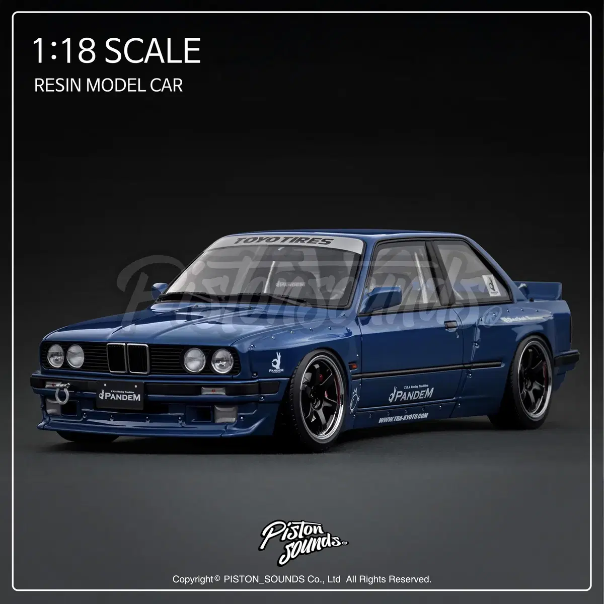 1:18스케일 이그니션 BMW E30 PANDEM 판뎀 와이드바디 블루 이삼공 올드카
