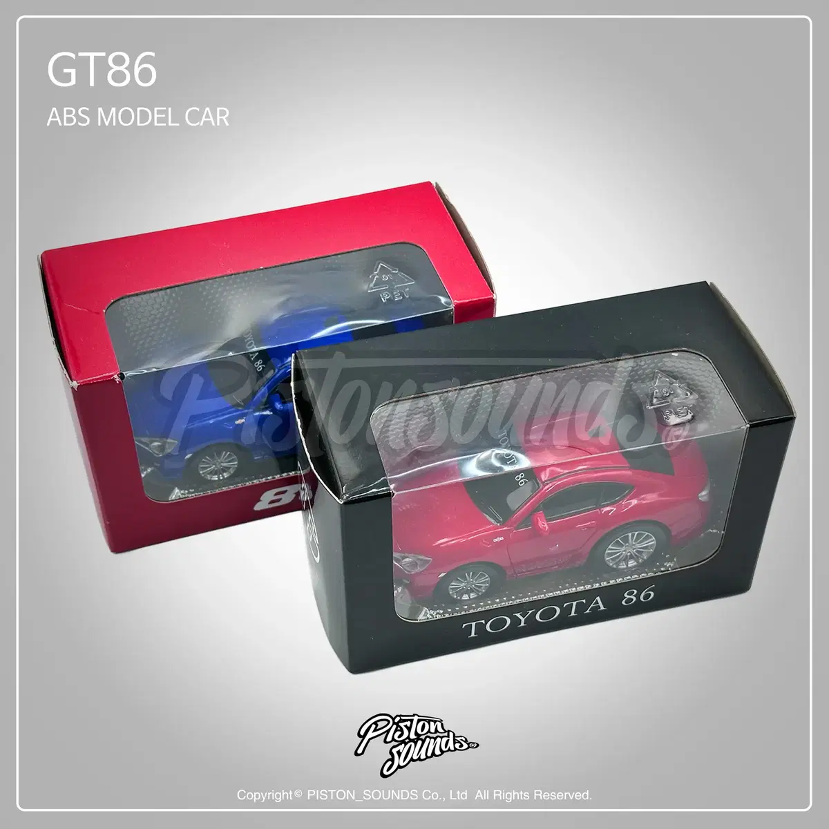 TOYOTA 토요타 딜러버전 GT86 레드 블루 다이캐스트 자동차모형 2가지 컬러