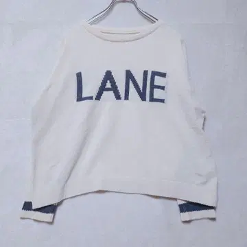 ANL 로고 니트 숏 기장 와이드 소매 M