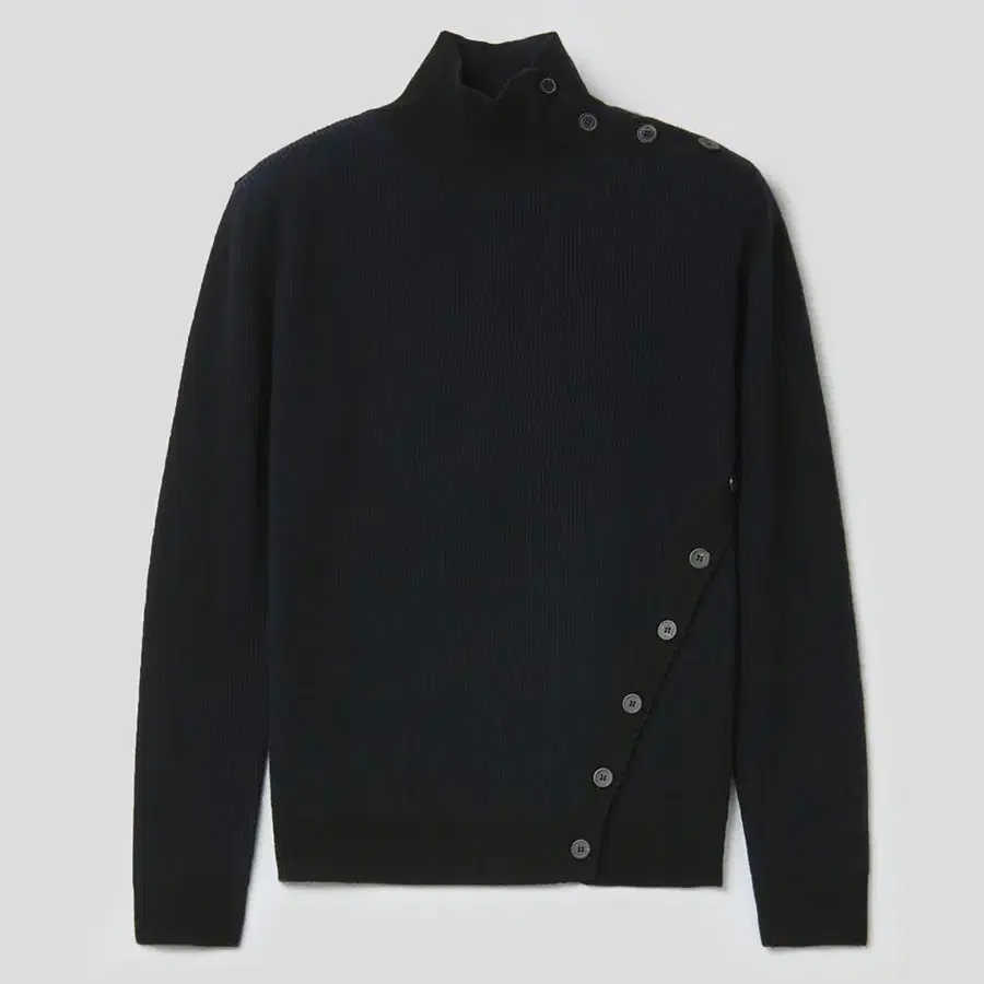 [XL] MMIC OBLIQUE TURTLENECK BLACK