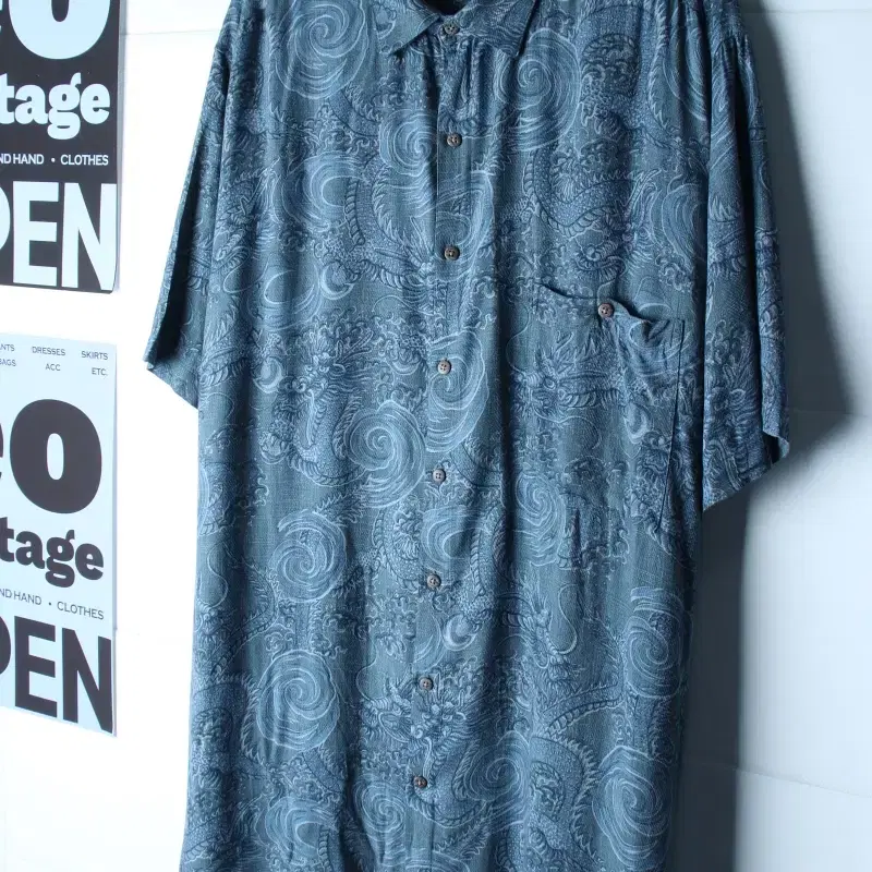 (3XL-5XL) 바틱베이 반팔 카라 티셔츠 USA 셔츠-H36266