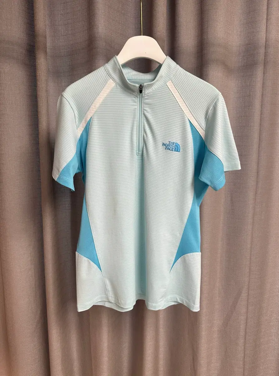 노스페이스 반집업 여성 반팔탑 90size