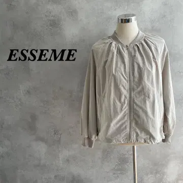 ESSEME 블루종 노카라 개더 나일론 라이트 그레이 L 460