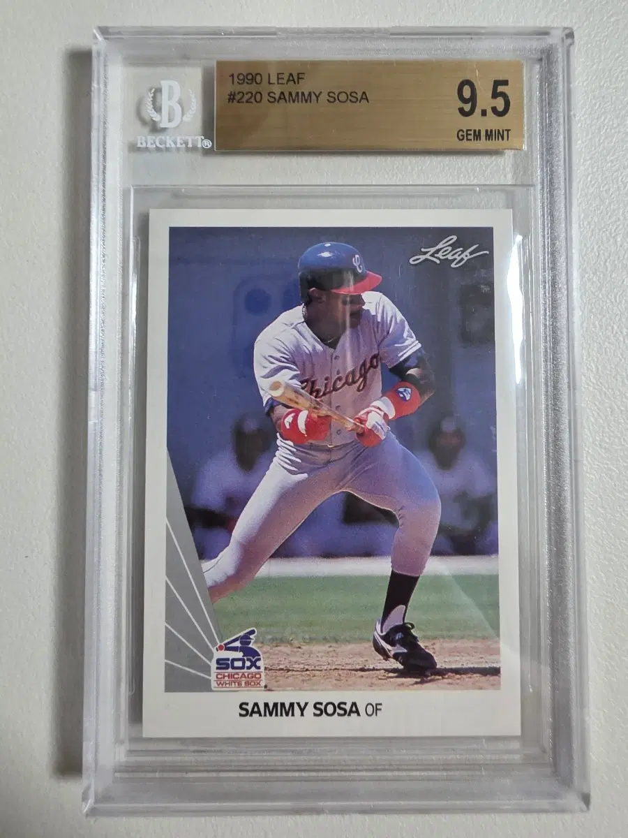 1990 mlb 새미 소사 leaf bgs 9.5 카드 시카고화이트삭스
