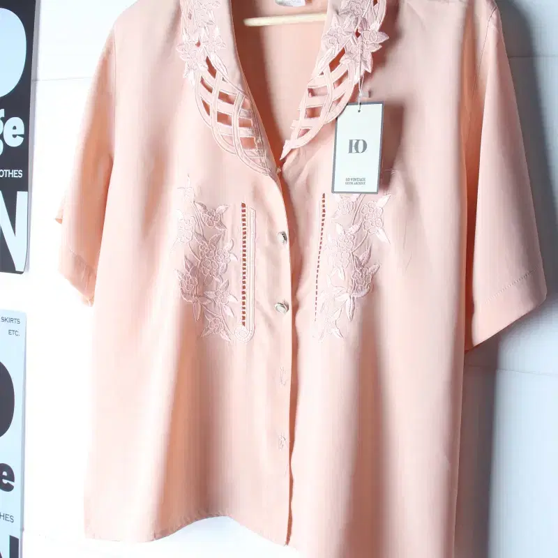 W(XL-2XL) 고트로 반팔 카라 티셔츠 셔츠 남방 희귀-H36277