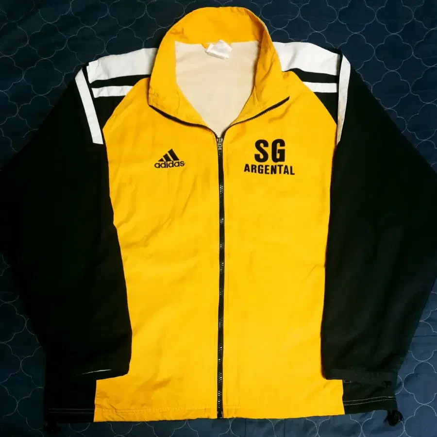 아디다스 00s 올드스쿨 독일 SG 아르켄탈 트랙탑 바람막이 검노(XL)