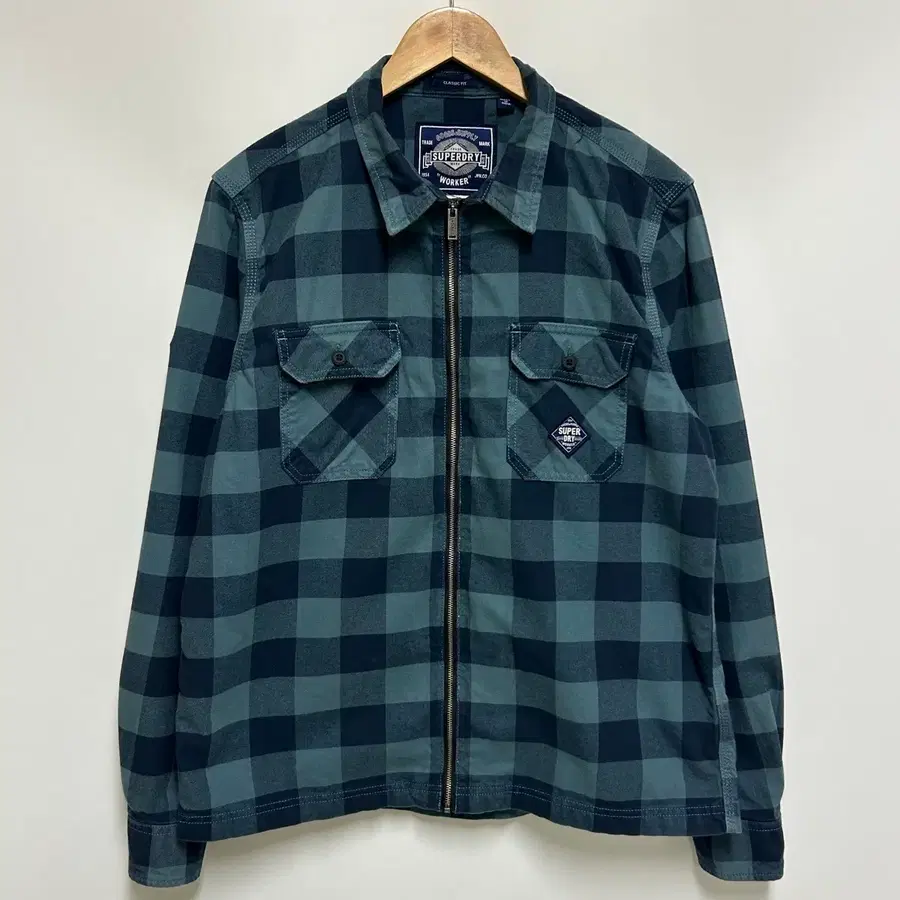 [남자-105]Superdry 슈퍼드라이 코튼 워커 셔츠자켓