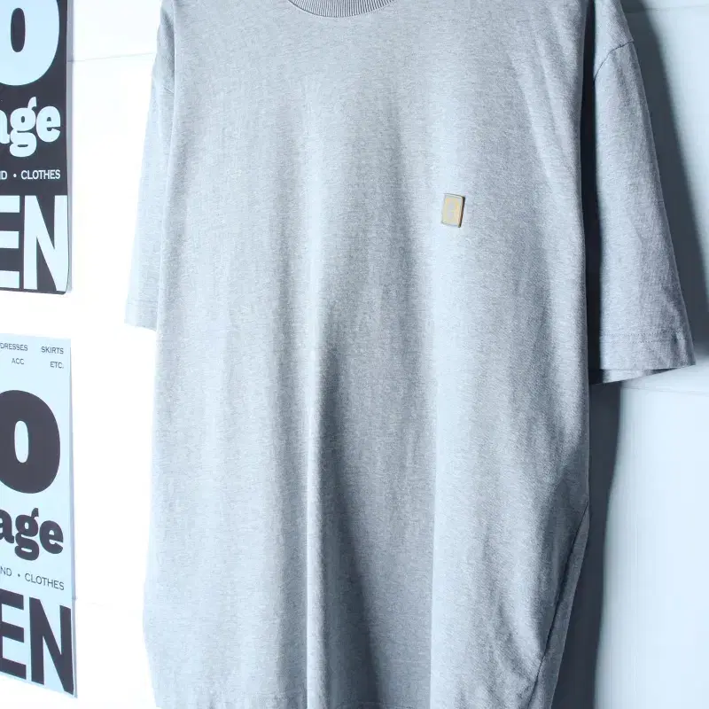 (XL-2XL) 솔리드옴므 반팔 티셔츠 빅사이즈 스몰로고-H36170