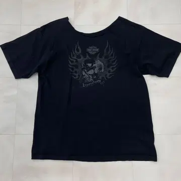 HARLEY DAVIDSON 할리데이비슨 옷깃 컷오프 티셔츠