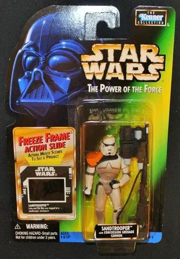 KENNER COLLECTION 3 / FREEZE FRAME SANDTROOPER WITH CONCUSSION GRENADE CANNON 3.5인치