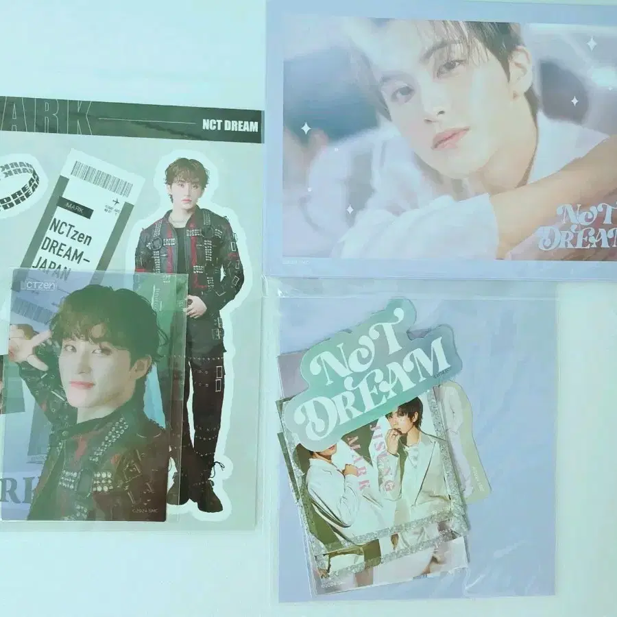 NCT  마크 포토카드 스티커 세트