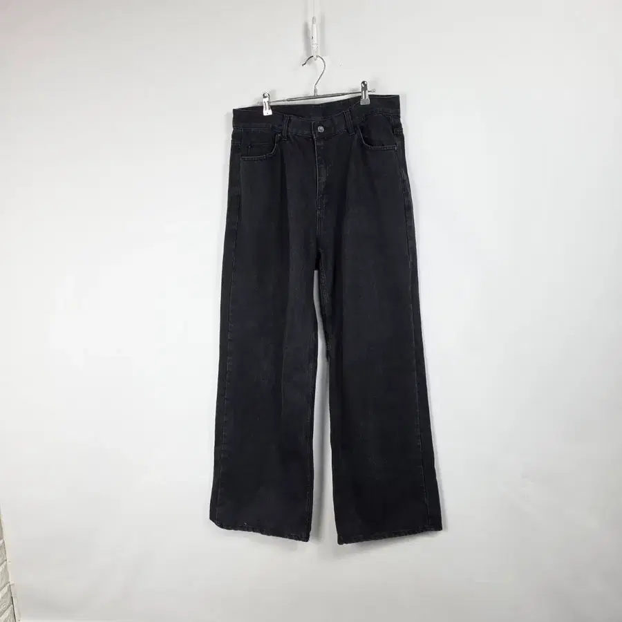 웰던 흑청 와이드 데님 팬츠 남 35인치 260803