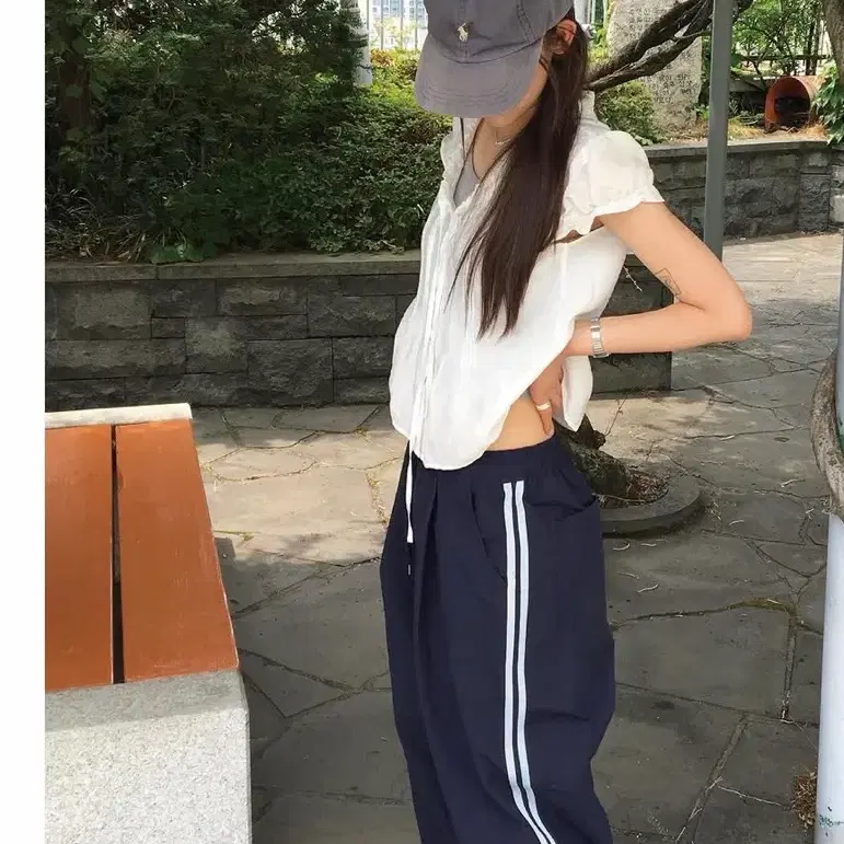 시오아 나일론 트랙 pt 네이비