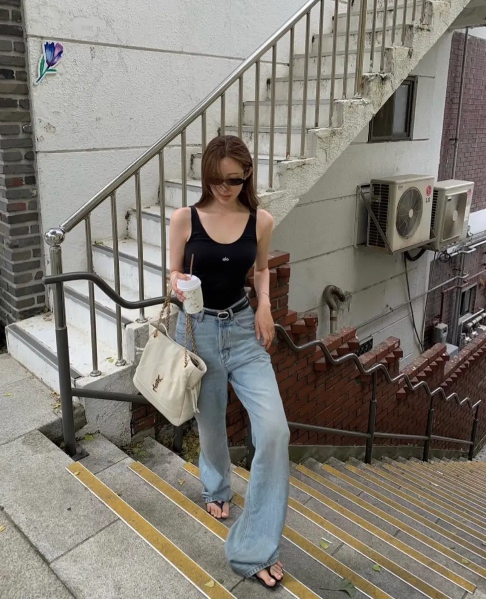 알로 요가 alo Ribbed Prosper Tank 나시 탱크 XS