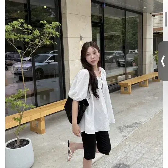 데이인 여름 시어서커 블라우스