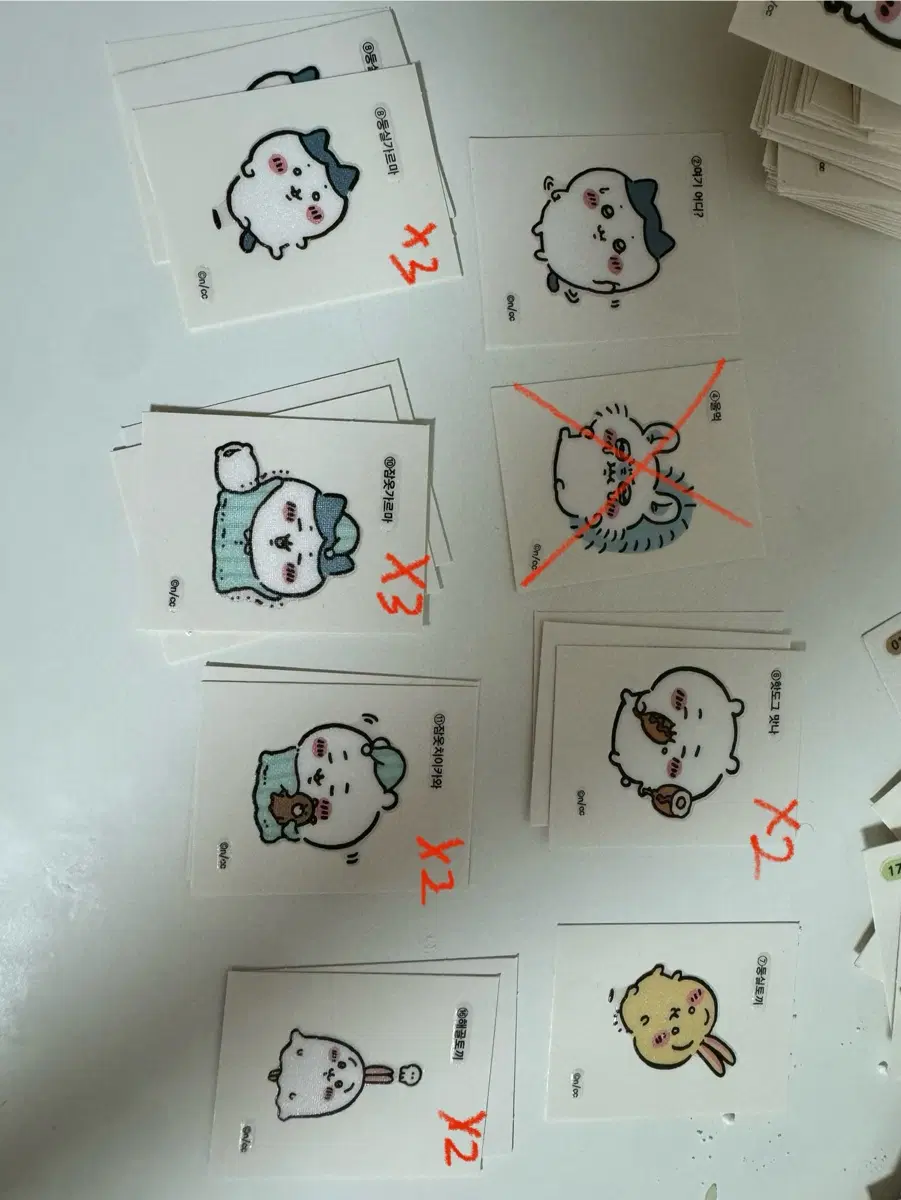 치이카와 농담곰 띠부씰 판매 합니다!