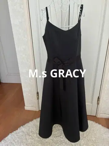 M'S GRACY 슬리브리스 원피스 블랙 40 일본제 새상품급