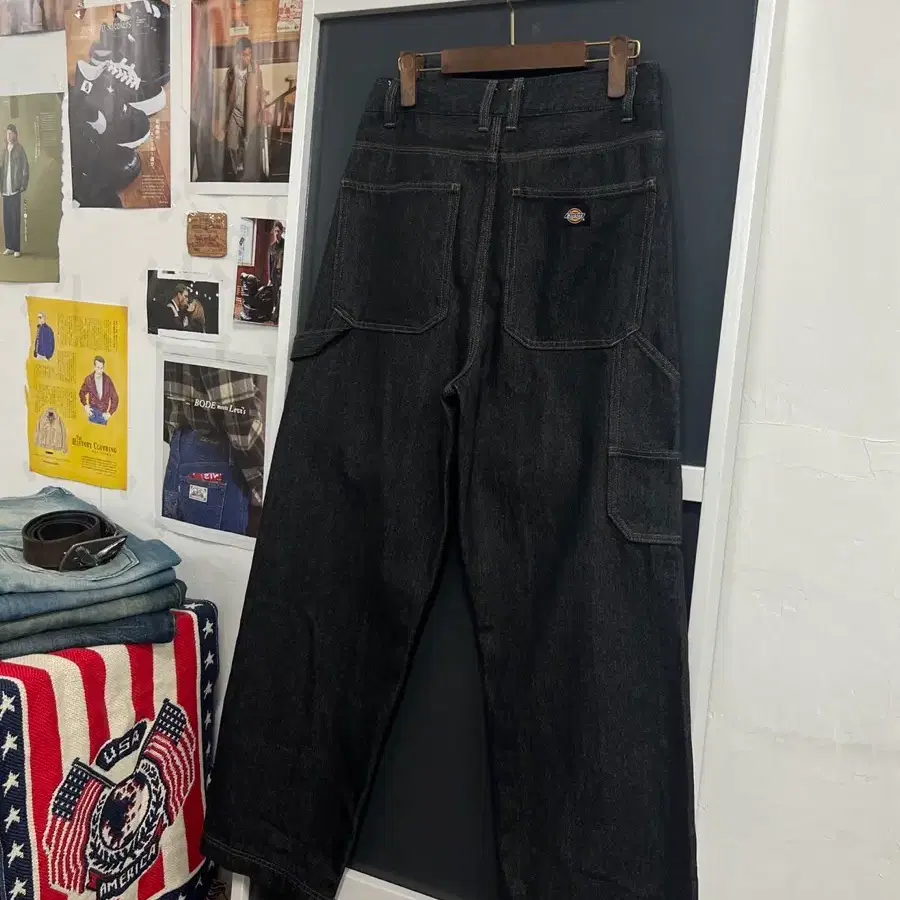 Dickies 디키즈 더블니 카펜터 흑청 데님 팬츠