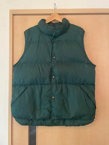 90s L.L.Bean 다운 베스트 그린 남성용 L